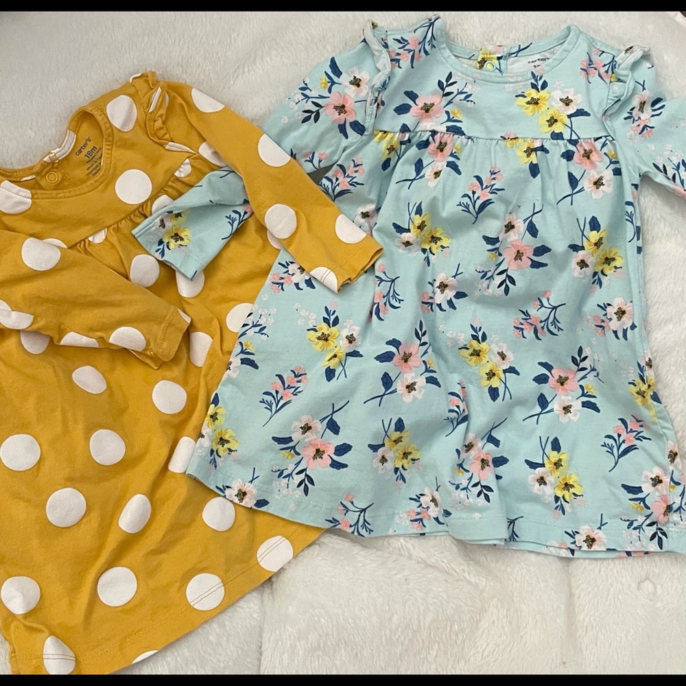 Carter’s dress size 18 month set of 2 dresses